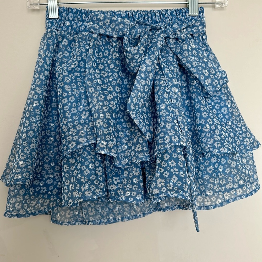 Altar d state Boutique Floral tiered skirt for girl size Small